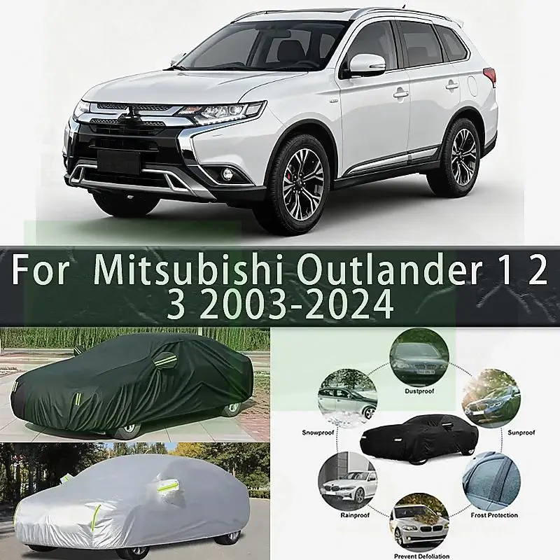 

For Mitsubishi Outlander 2003 2024 Outdoor Protection Full Waterproof Dustproof Exterior Cover Sunshade Alternative Car Covers