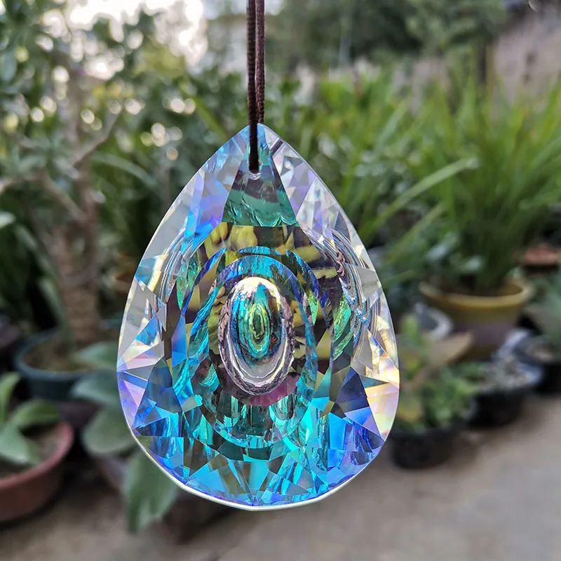 Attrape-soleil En Verre De Cristal Suspendu à La Fenêtre, Attrape-soleil En Cristal Pour Fenêtre, Décor Boho, Décor De Pendaison De Crémaillère, Fabricant D'arc-en-ciel, Cadeau Pour Elle - France