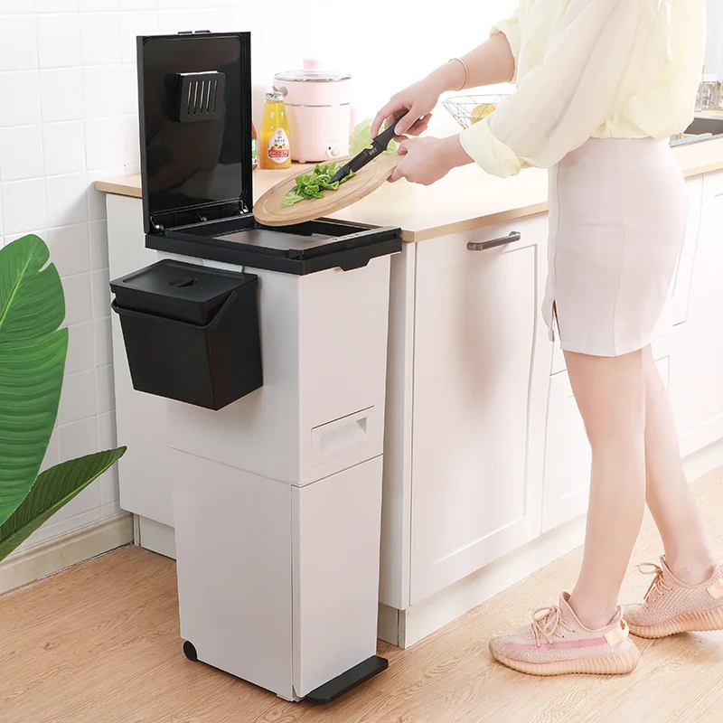 Stainless Steel Trash Bin, Space-Saving Recycle Bin, Touchless Sensor Garbage Can, Easy-Clean Waste Container