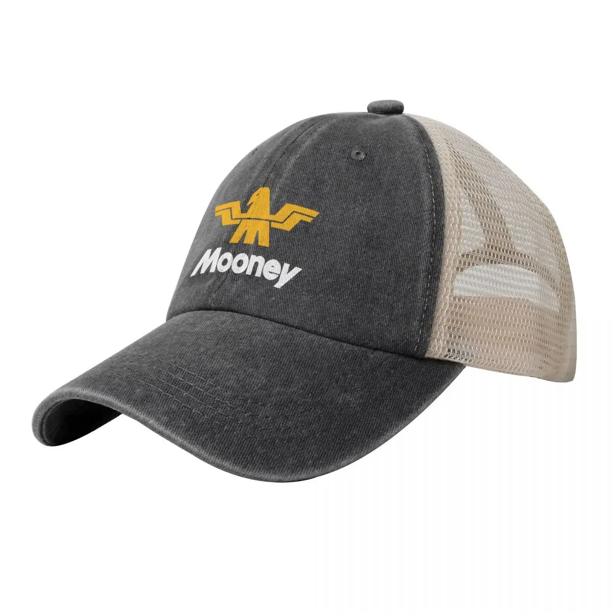 

Mooney Vintage Aircraft USA Cowboy Mesh Baseball Cap Bobble Hat Sunscreen Women's Hats Men's