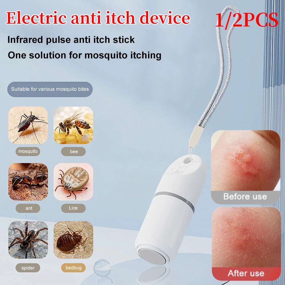 Pluma electrónica para picadura de mosquitos, pluma portátil Natural para aliviar la picazón, pluma térmica para picadura de mosquitos para niños y adultos