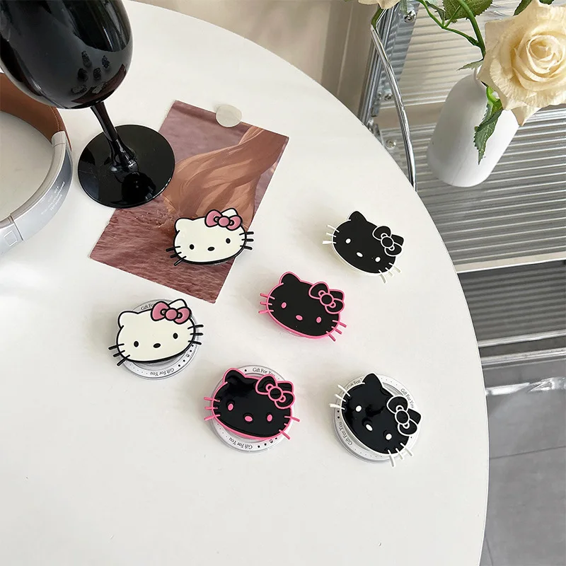 

Metal Hello Kitty Finger Ring Holder Grip Tok Folding Pocket Socket Bracket Magnetic bracket ﻿Mobile phone holder airbag holder