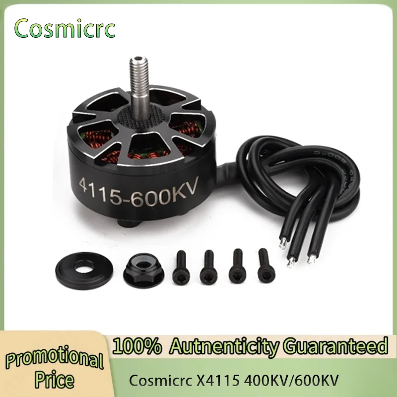 

COSMICRC 4115 4115 400KV / 600KV 3-8S Brushless Motor Compatible 13/15/16inch Propeller for FPV RC Racing Drone Parts