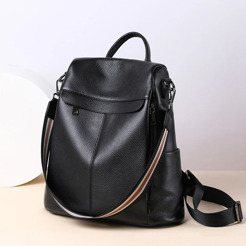 Backpack women 2024 new fashion leather backpack women's large capacity fashion all-in-one anti-theft travel bag