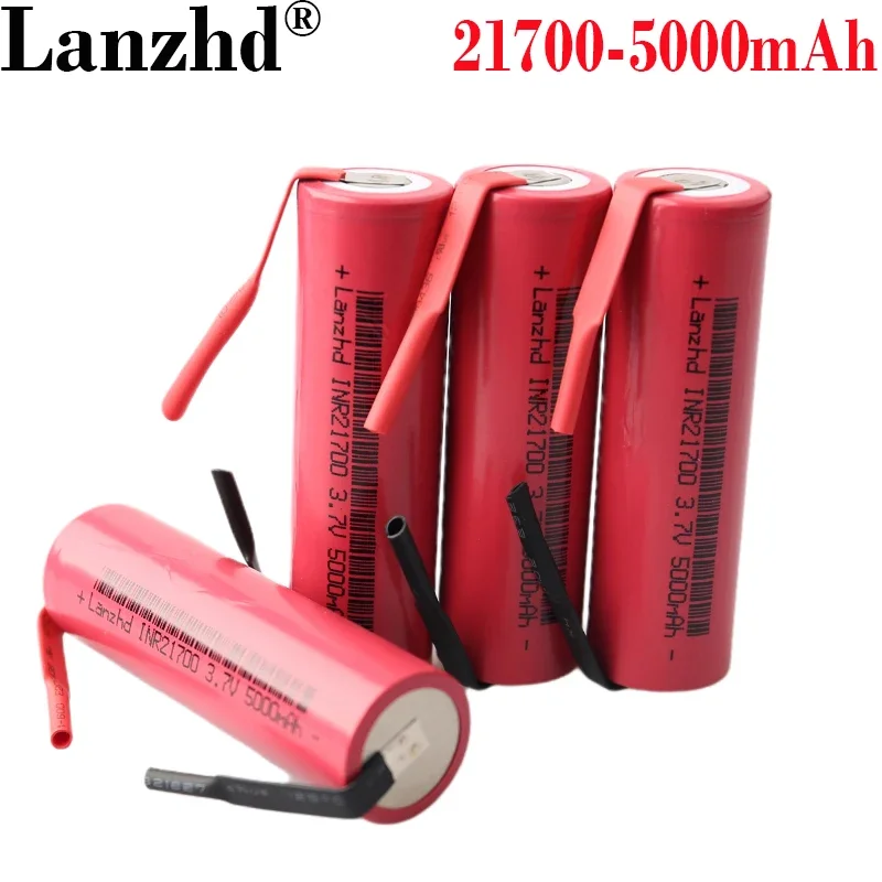 

8-24PCS 3.7V 21700 battery DIY 5000mah 5C lithium battery for tools Toy flashlight scooter LED lamp batteries