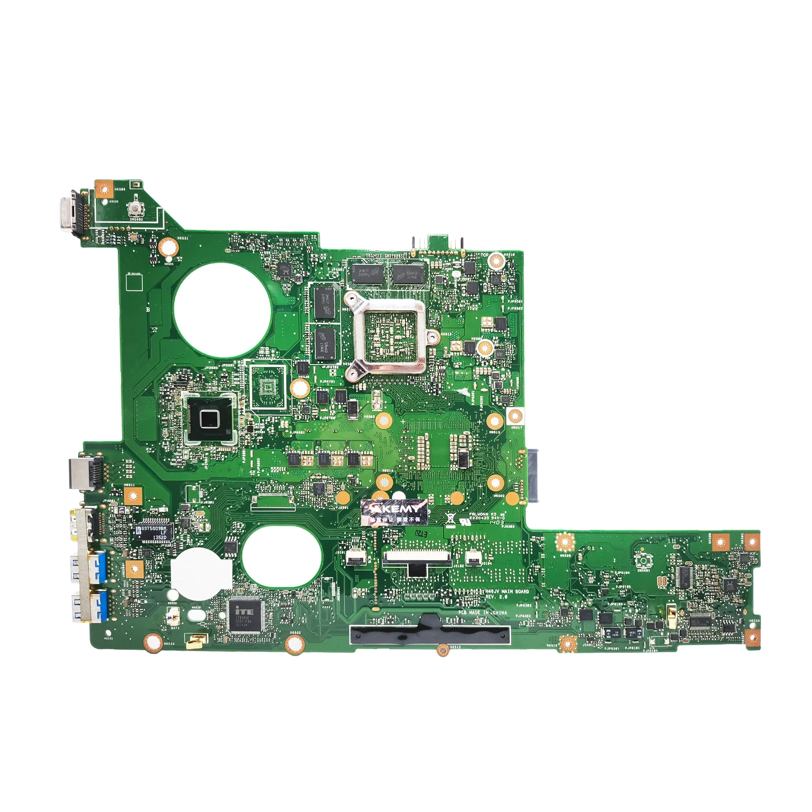 Notebook AKEMY N46JV Mainboard Para ASUS N46 N46J N46JV Laptop Motherboard Com i7-4700HQ CPU GT750M-V2G 100% Testado OK