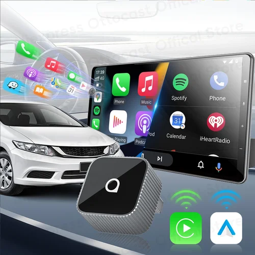 Imagen 2 del producto OTTOCAST Mini adaptador inalámbrico de cubo delgado CarPlay Android Auto Super mini USB dongle accesorios de coche para Toyota Chevrolet Benz