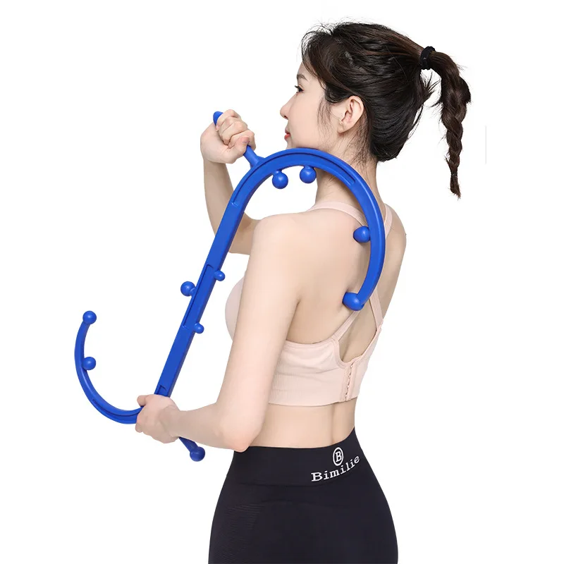 Self Massage Hook Cane Detachable Back Neck Foot Massager For Trigger Point Fibromyalgia Pain Relief Therapy Tool Home Use view 2