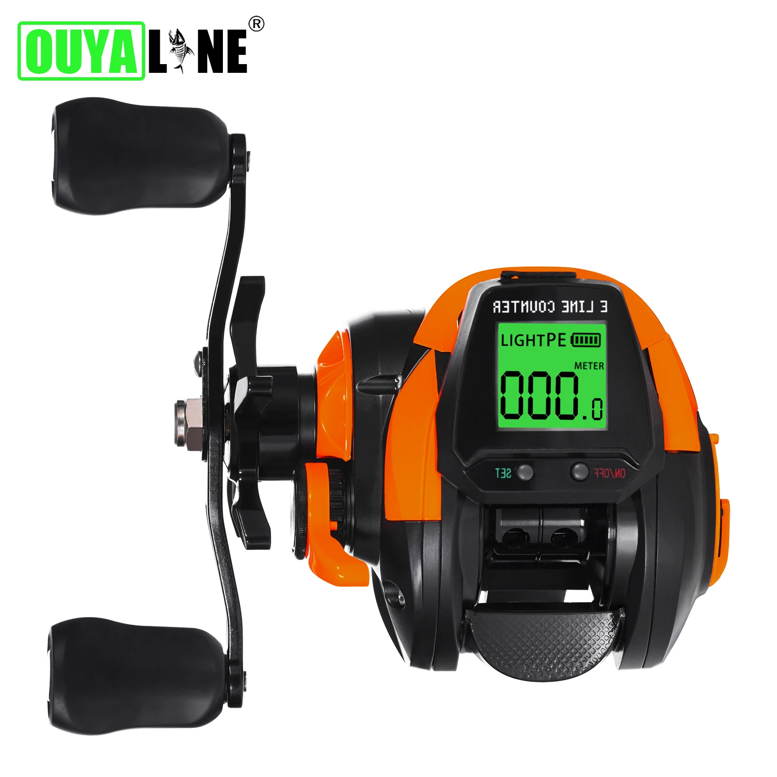 

Electronic Fishing Reel Baitcasting Big Led Screen High Speed 7.2:1 7+1BB 10kg Drag Waterproof Saltwater Jigging Cast Drum Wheel