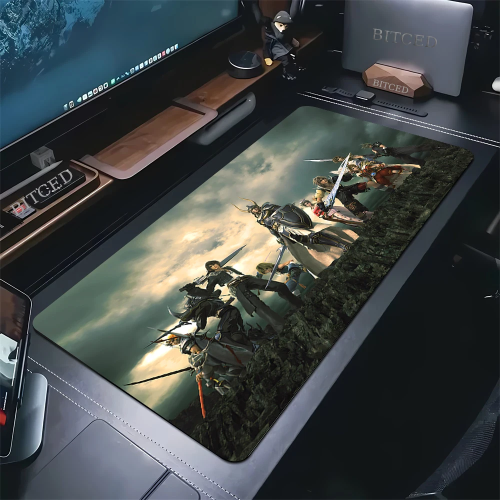 Final Fantasy 7 Large Gaming Mouse Pad PC Gamer Mouse Mat Computer Laptop Mousepad Keyboard Pad Big Desk Mat XXL Office Mausepad