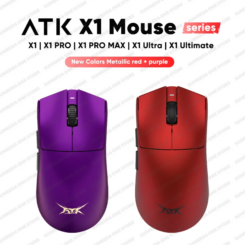 

ATK X1 Ultra X1 Ultimate X1 Pro Max Wireless Gaming Mouse Nearlink Bluetooth 2.4G PAW3950 Ultra 8K Return 500mAh Gamer Mouse