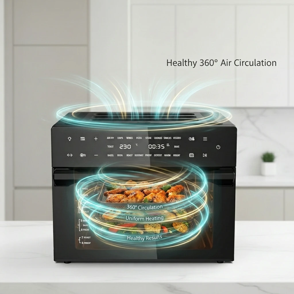 Wholesale 1800W Digital Toaster Oven 30L Air Fryer 18-in-1 Commercial Pizza Ovens Electric Source