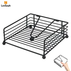 Leeseph Napkin Holder, Suitable for Kitchen, Restaurant, and Outdoor Use, Matches Various Dining Room Decor Styles, Black