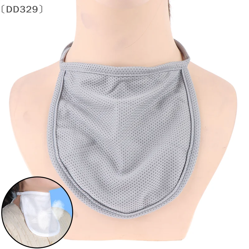 [-DD329] قنية القصبة الهوائية الحلق الستار أنبوب فغر القصبة الهوائية غطاء غبار أبيض أسود عاري رعاية المريض وسادة التمريض