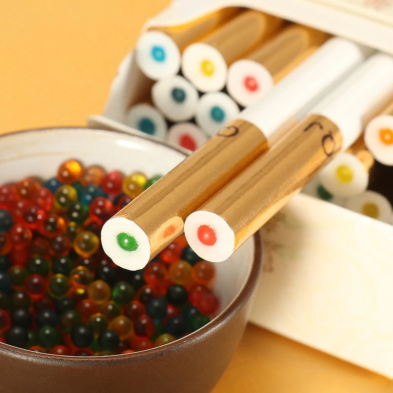 2000 قطعة شعبية DIY مزيج الفاكهة طعم السجائر انفجار الملوثات العضوية الثابتة الخرز الأسود الجليد المنثول نكهة فرشاة الكرة ل أصحاب التدخين الهدايا