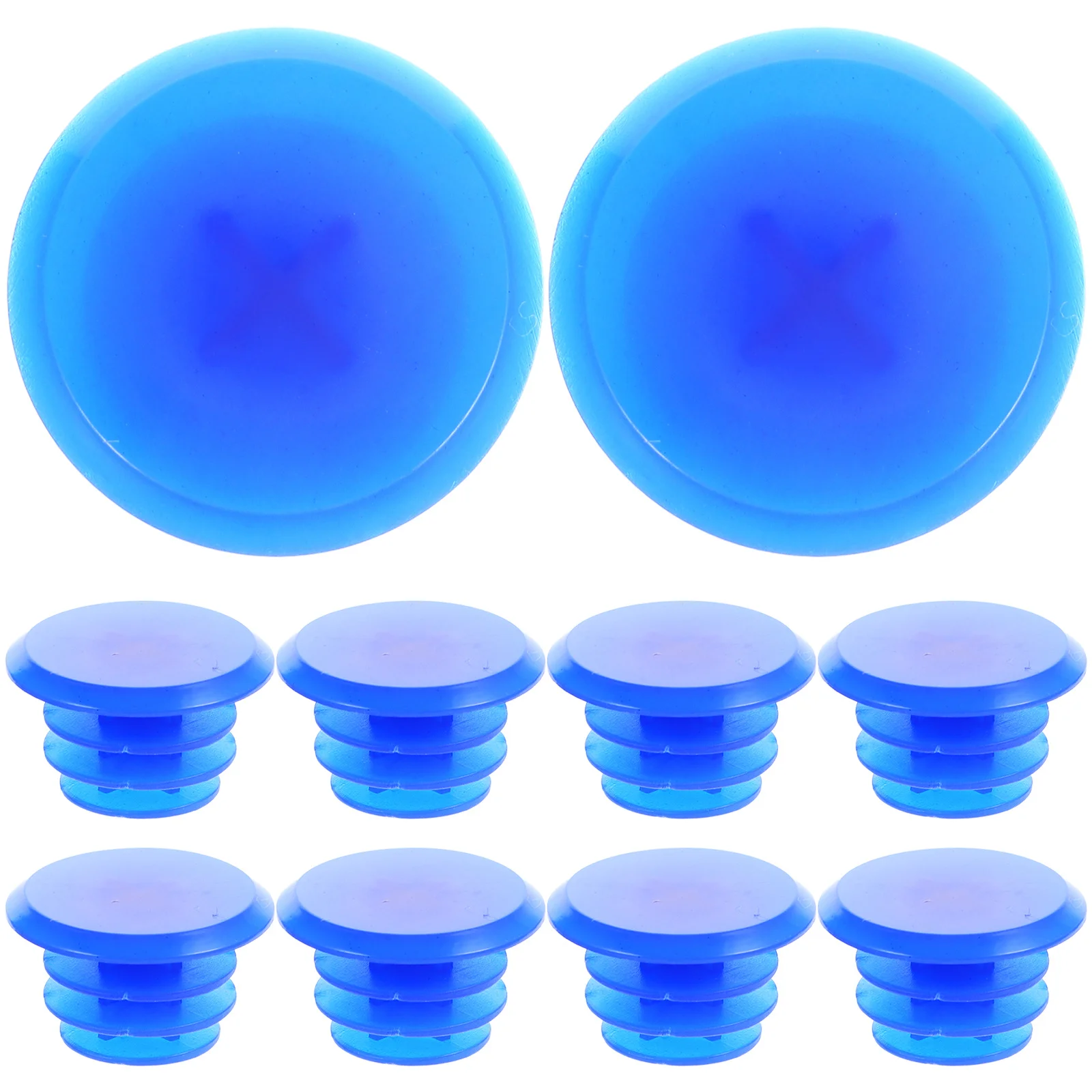 

10pcs Colorful Handlebar Caps Plastic Mountain Bike Bar Plugs For Road Adult Bikes Lightweight Easy Install Blue