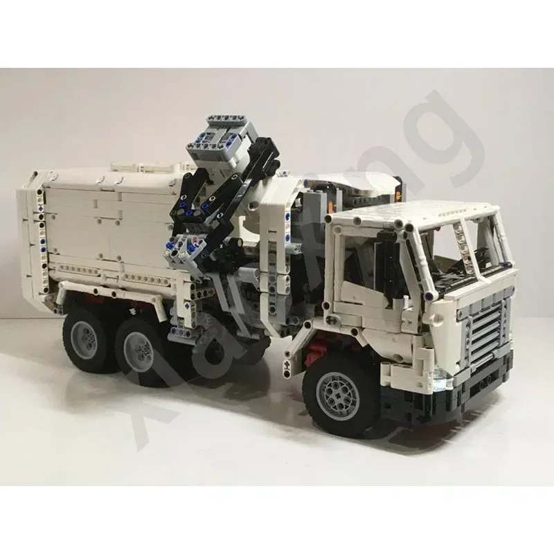 Eco EcoElectricMOC-95540 GarbageTruckEngineeringTruck نموذج 3521 أجزاء بنة نموذج الكبار التعليمية للأطفال عيد ميلاد لعبة هدية