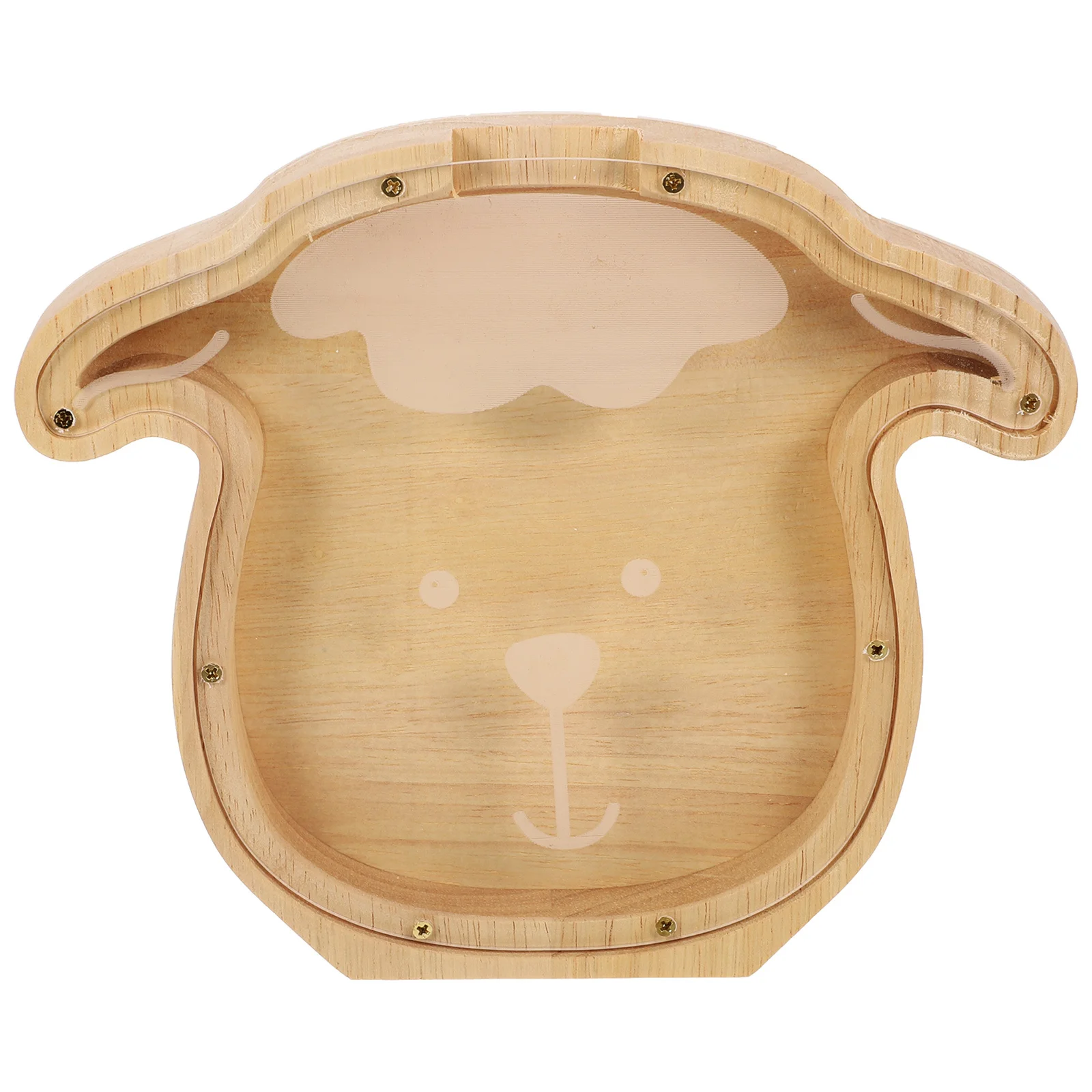 Schattig konijn muntbankje voor kinderen houten geldbesparende doos diervormige spaarpot decoratieve huishoudelijke organisator cadeau voor jongens