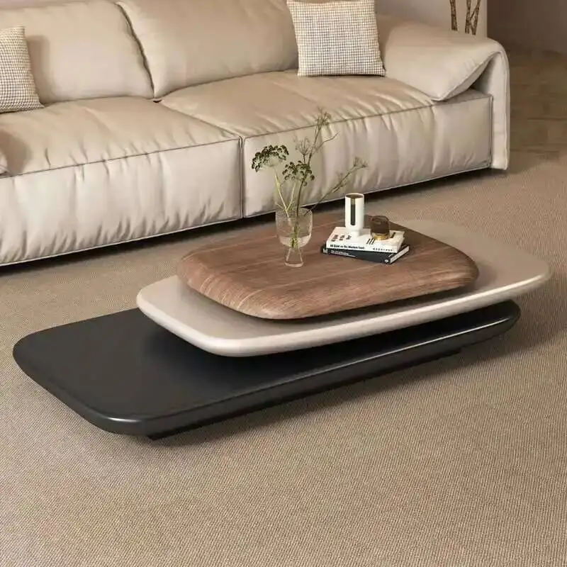 

Coffee Living Side Luxury Room Table Minimalist Table Pliante Household Rotating Antique Style Muebles De Sala Furniture Home