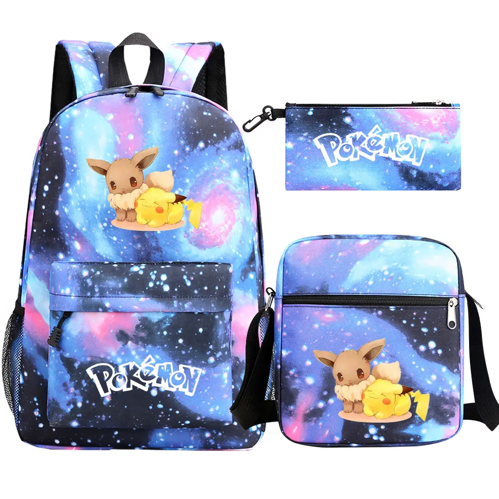 Pokemon Go plecaki damskie męskie plecak Pikachu duży Laptop podróżny plecak damski męska torba na ramię Mochilas