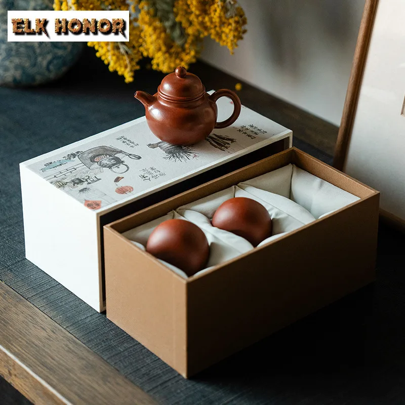 

Luxury Tea Ceremony Set Purple Clay Zhu Mud Tea Set Complete Set Tea Maker Teapot And Tea Cup Set Cha Accessories Ornaments Gift