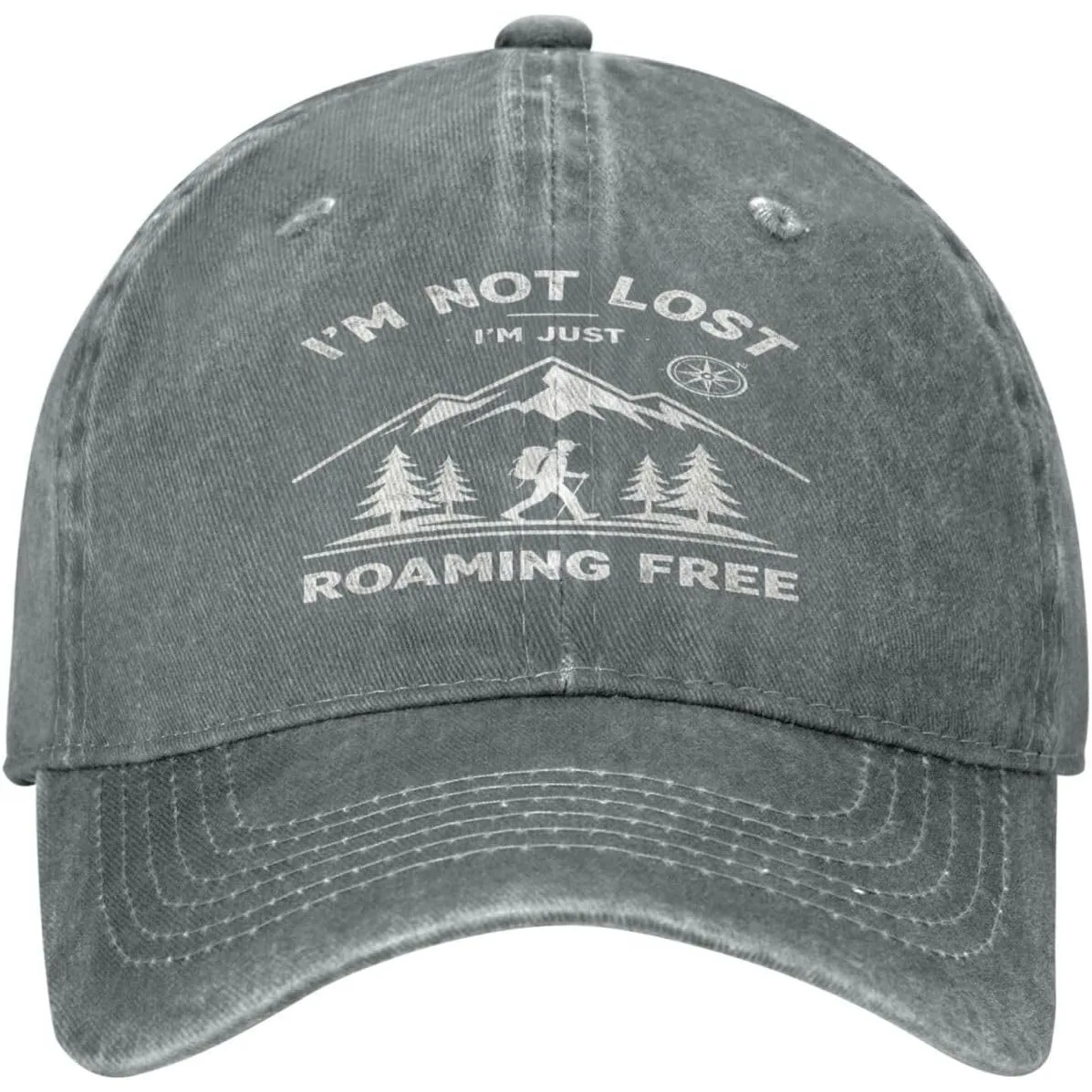 Im Not Lost Im Just Roaming Free Baseball Caps Adjustable Buckle, Breathable And Comfortable, Suitable For Daily Use
