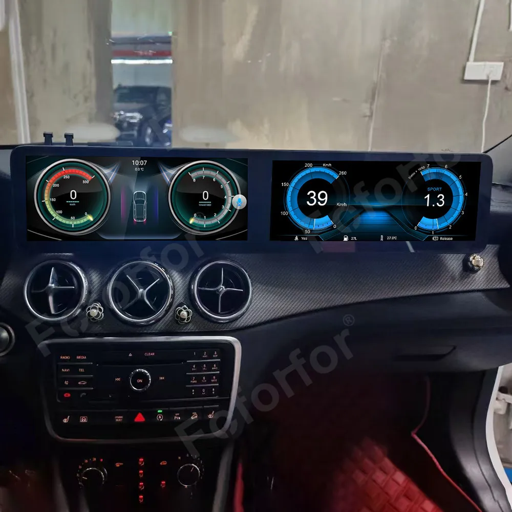 Car GPS Navigation Android 13 CarPlay For Benz A/CLA/GLA NTG 5.0 2016-2018 NTG 4.5 2013-2015 Dual 12.3