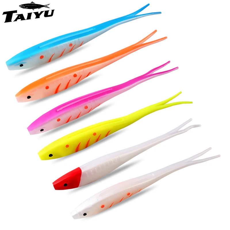 

TAIYU 3pcs Fork Tail Soft Lure Set PVC Simulation Bait For Sea Fishing 18g 17.5cm Large Size Lures For Trophy Fish Bionic Tackle
