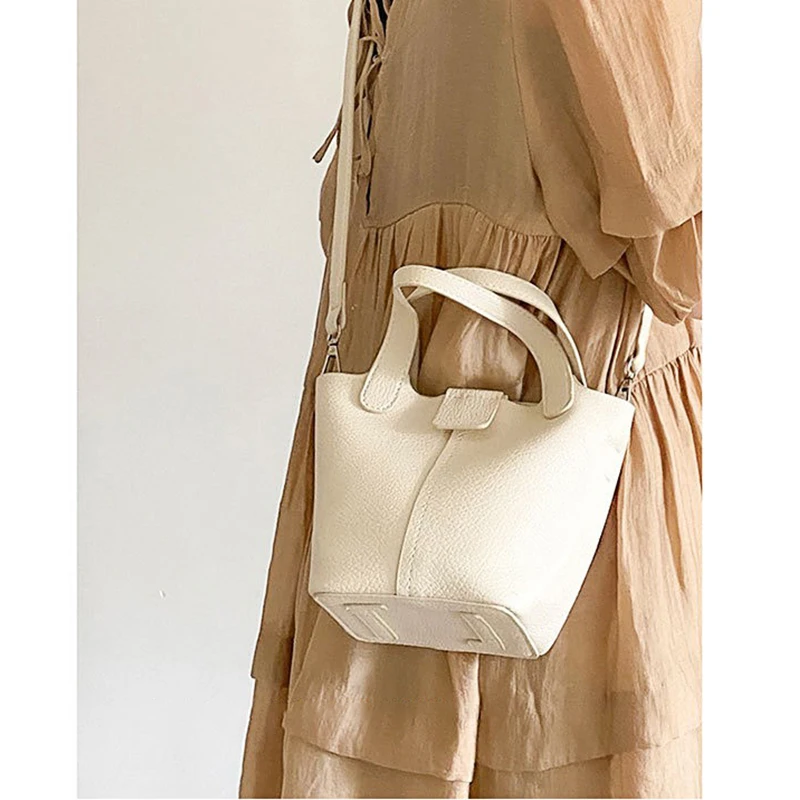 

Women's Bag Soft PU Handbag 2025 New Ins Casual Bucket Bag Versatile Shoulder Messenger Bags