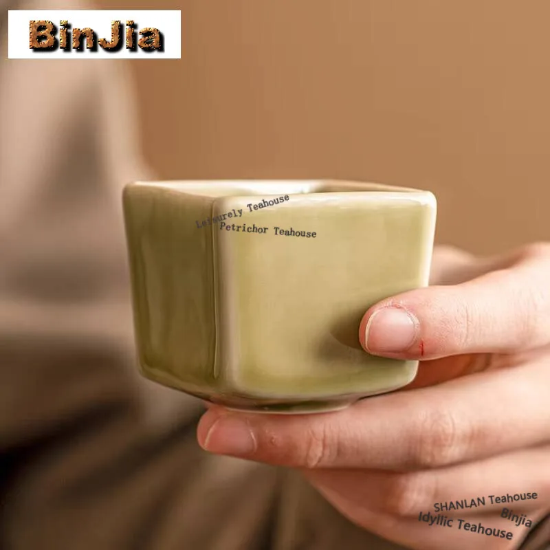 

2 шт./набор, чайная чашка Yaozhou печь Celadon
