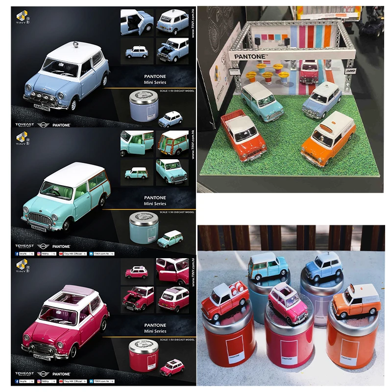 

Tiny Micro Shadow 1:50MiniCooper PANTONE Morris Countryman die-cast alloy car model children's toys gift collection ornaments