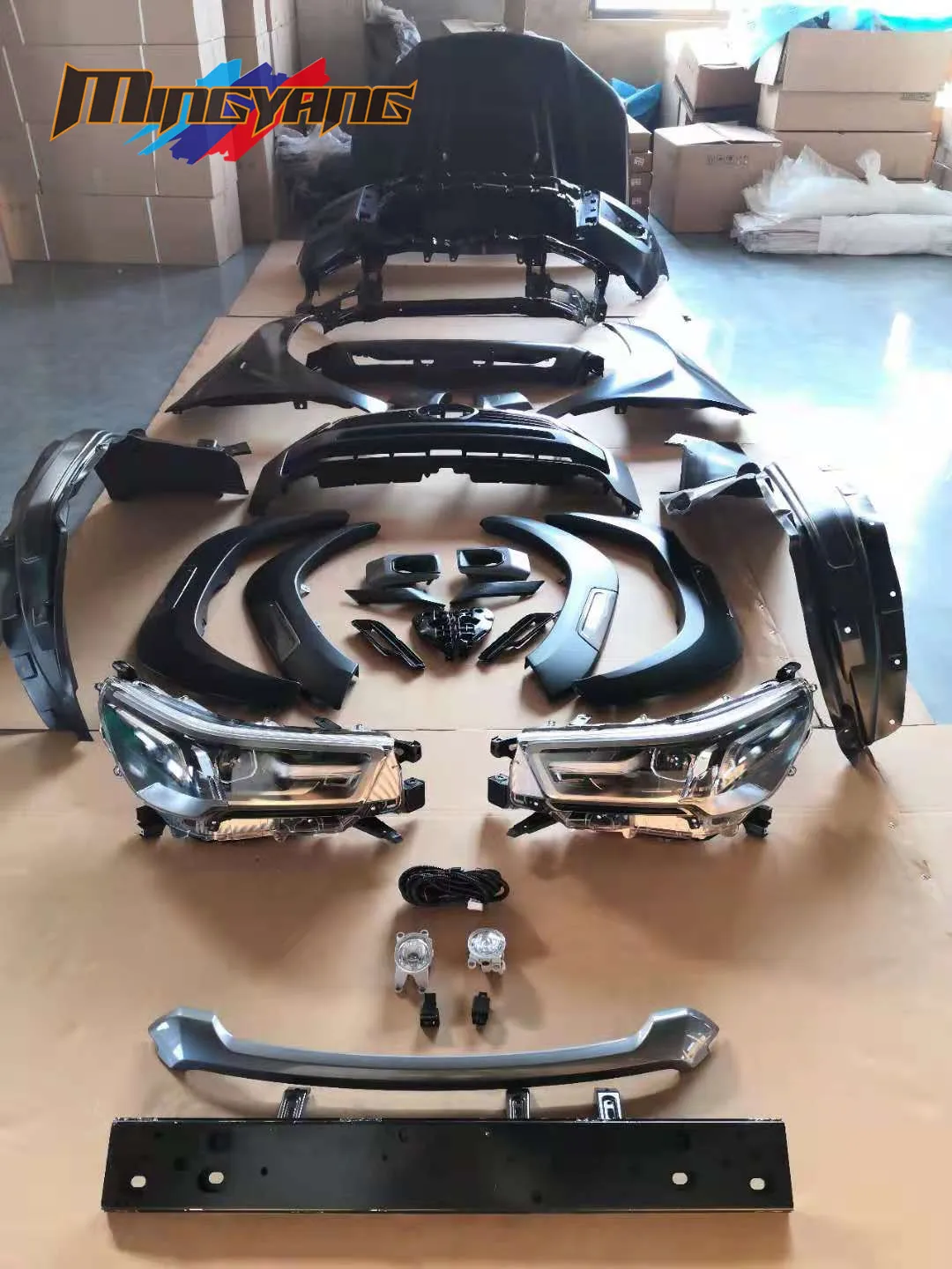 

Factory Hot Selling High Quality 2021 Rocco Head Light Lamp Tail Lamp Body Kits Conversion Car Bumper for Hilux Vigo 2005-2014