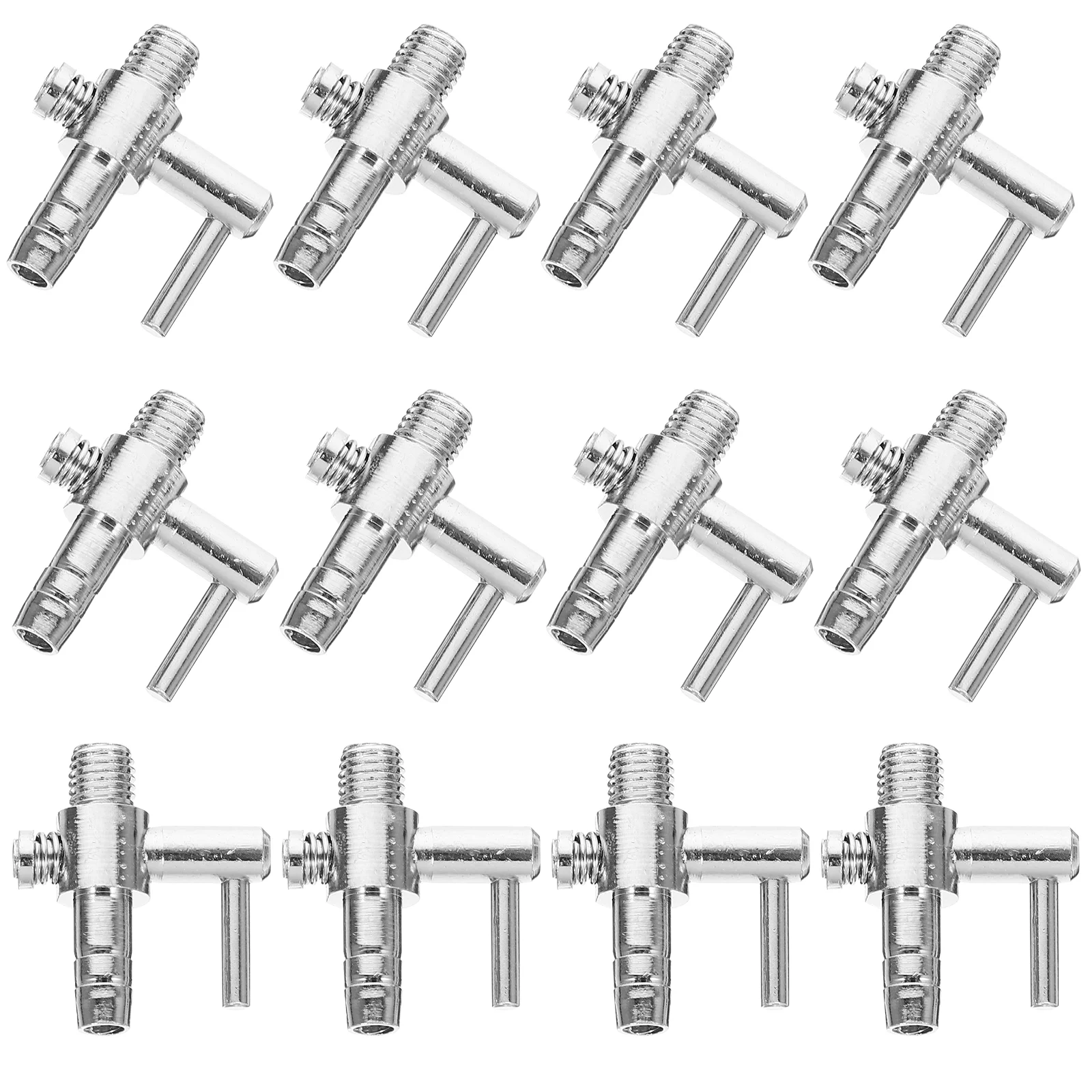 30 PCS Stainless Steel Air Pump Flow Lever Switch Filter Tube Distributor Splitter Fish Tank