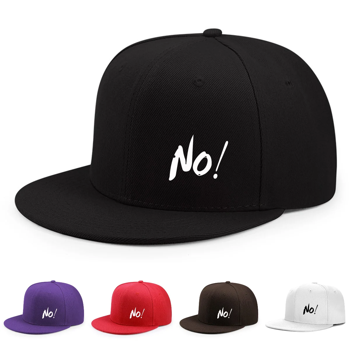 Baseballkappe mit flacher Krempe für Männer und Frauen ohne Aufdruck, modisch, vielseitig, lässig, Hip-Hop-Hut für Street Going im Freien – Detail 1