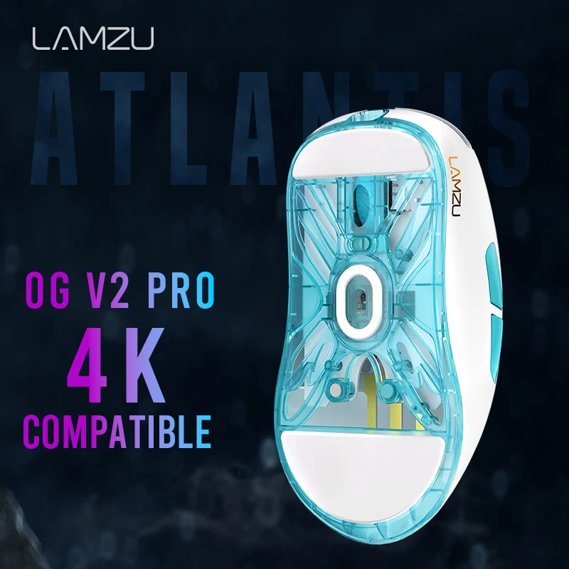 Imagem -02 - Lamzu-mouse Gamer 4k Compativel Lamzu Atlantis og v2 Pro