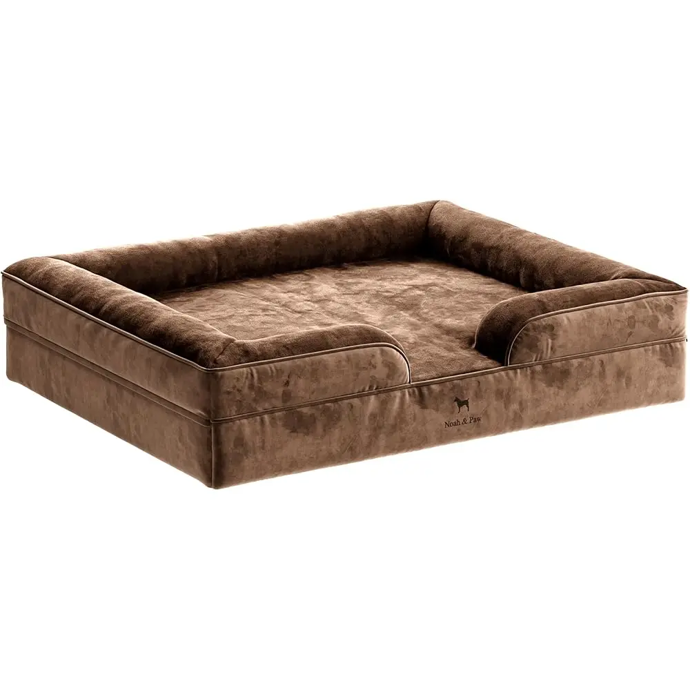 

Giant Dog Bed Xxl, 55X45X11 H, Orthopedic Dog Beds, Eggshell Memory Foam Infused With Cooling Gel, Inner Cover, Waterproof,