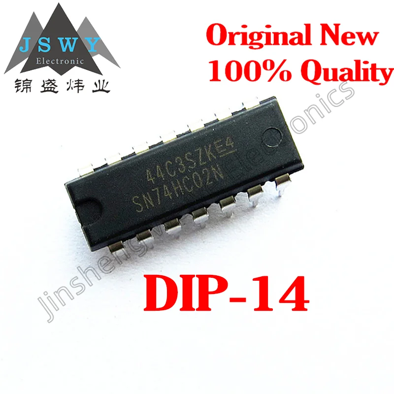 

(10/50PCS) SN74HC02N SN74HC02 DIP-14 package original spot high-speed CMOS type four 2-input NOR gate logic chip electronic