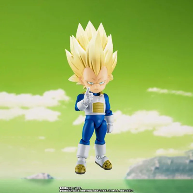 

【100% оригинал】BANDAI Dragon Ball Daima - Vegeta SSJ3 - S.H.Figuarts - Мини-коллекция серии, модель, гаражный комплект с персонажем мультфильма