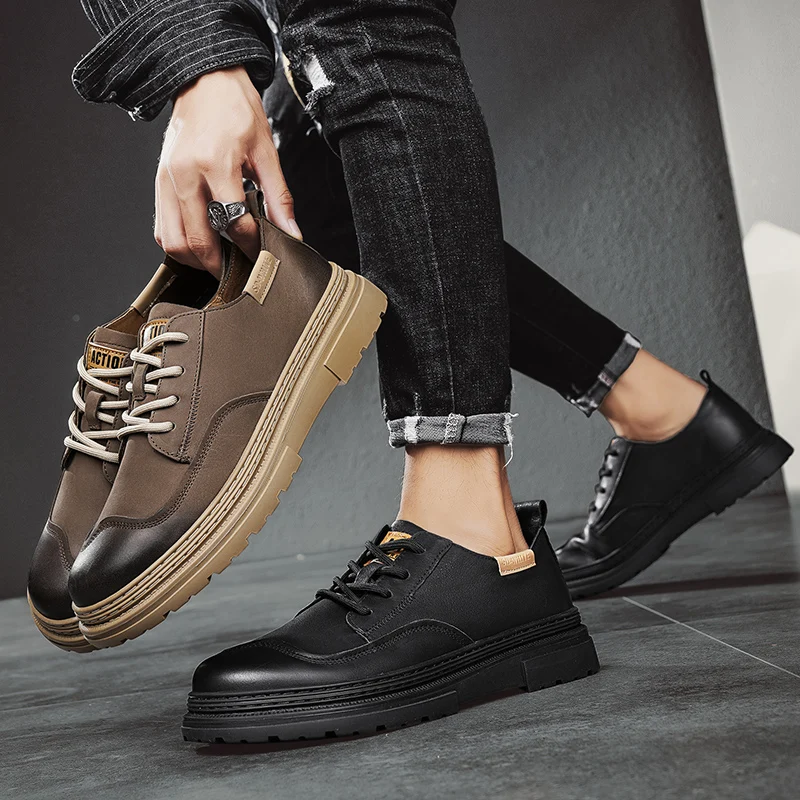 

2025 Новая мужская официальная обувь, роскошное качество, удобная брендовая обувь ручной работы в стиле ретро из натуральной кожи, повседневная свадебная социальная обувь, мужская обувь