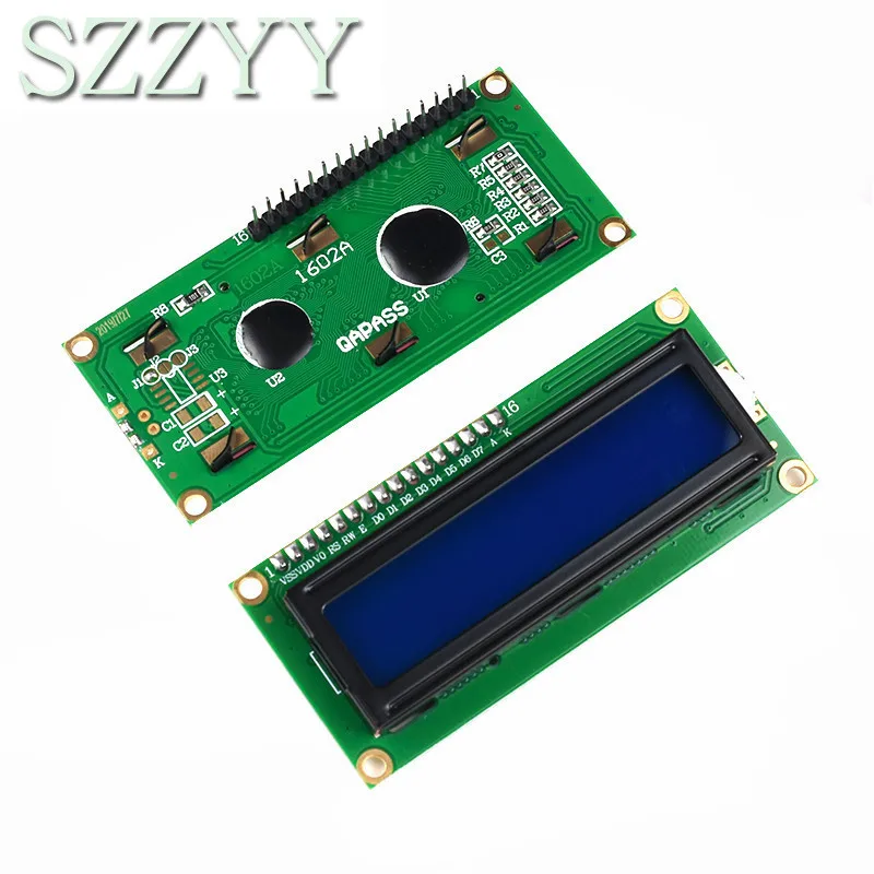 LCD1602 1602 LCD Module Blue / Yellow Green Screen 16x2 Character LCD Display PCF8574T PCF8574 IIC I2C Interface 5V for arduino