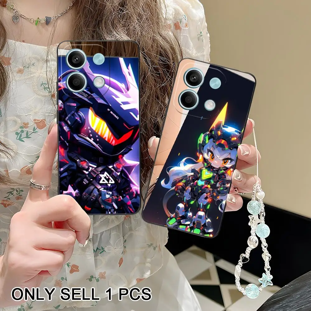 

Anime Baby Robot Phone Case for POCO F8 F7 F6 F5 F4 F3 F2 Pro GT C75 C71 C65 C61 C40 Pro Ultra Soft TPU Shockproof Cover