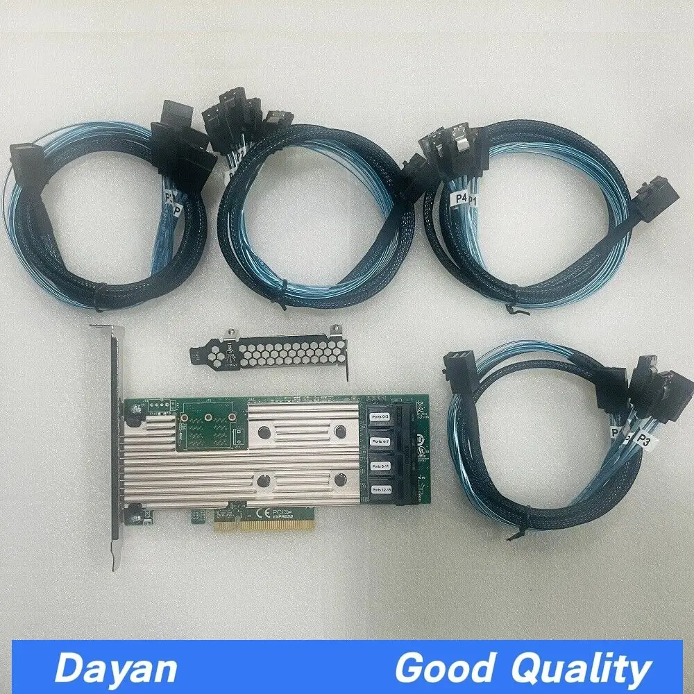 LSI 9305-16i SATA SAS 12Gbs RAID Controller PCIe 3.0 x8 IT-Mode 4* SFF-8643 SATA