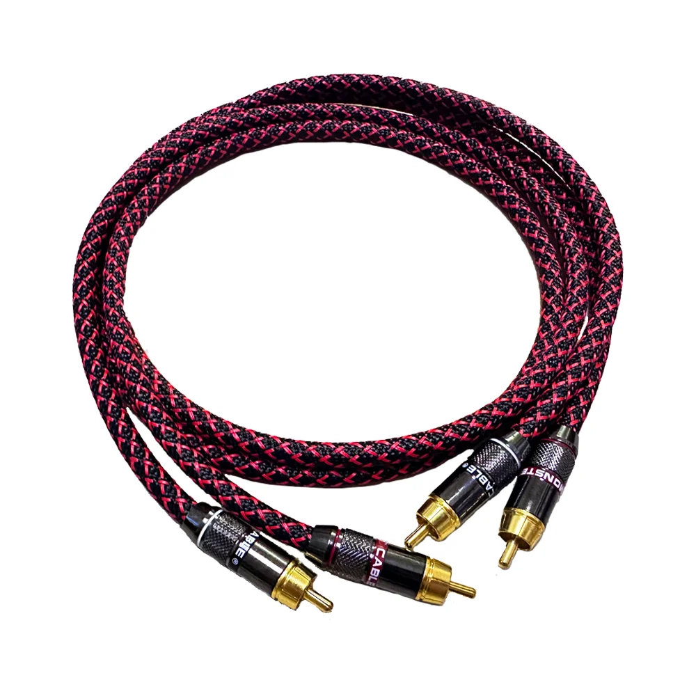 Canare RCA audio cable speaker Home Audio Video Interconnect Cables Stereo 4N OFC Male to Male For Amplifier DAC TV car audio
