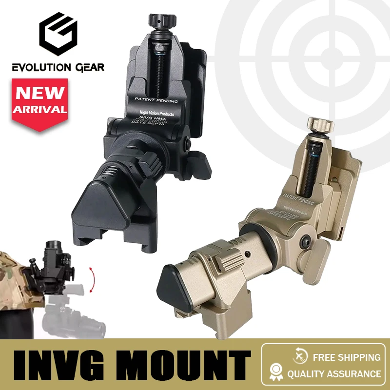 

Тактический кронштейн для ночного видения, металлическое крепление на шлем INVG для NVG PVS-15/18/31 BNVD-G, крепление с интерфейсом Dovetail для охоты