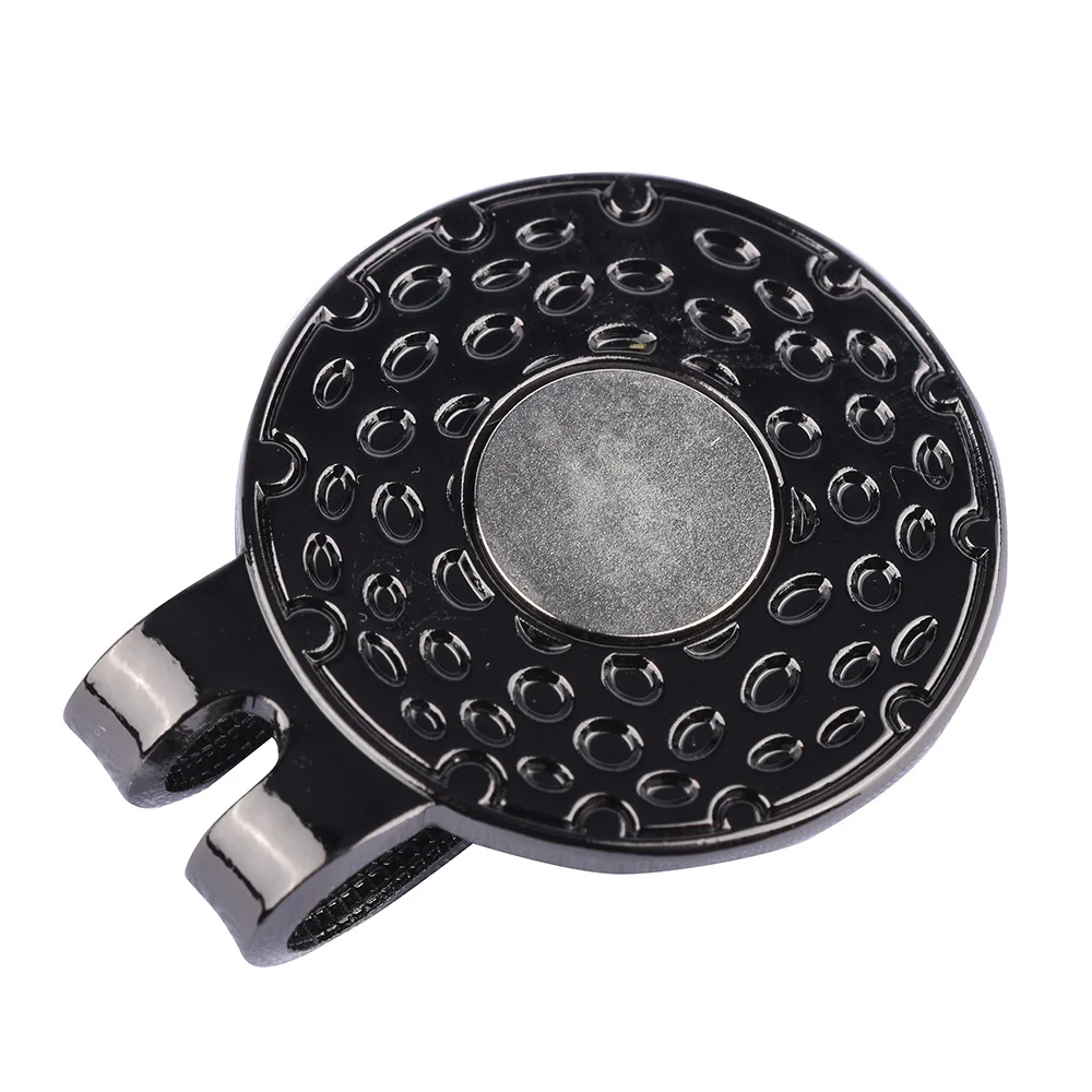 25mm Round Golf Ball Marker Magnetic Hat Clip Durable Metal Golf Mark Silver Gold Black Choice Outdoor Golf Supplies