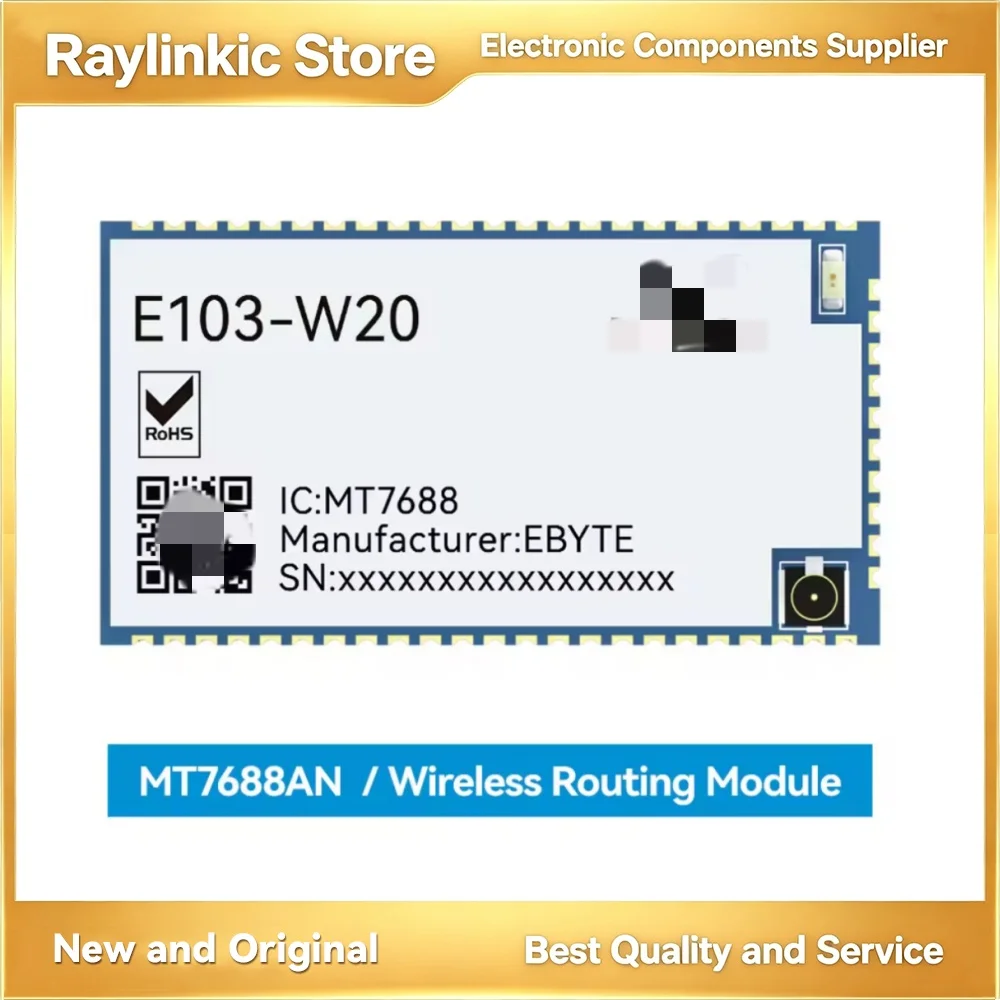 EBYTE E103-W20 Serial Port to Wifi Wireless Routing Module MT7688AN/MT7628AN SMD Small Size Openwrt SPI UART Support