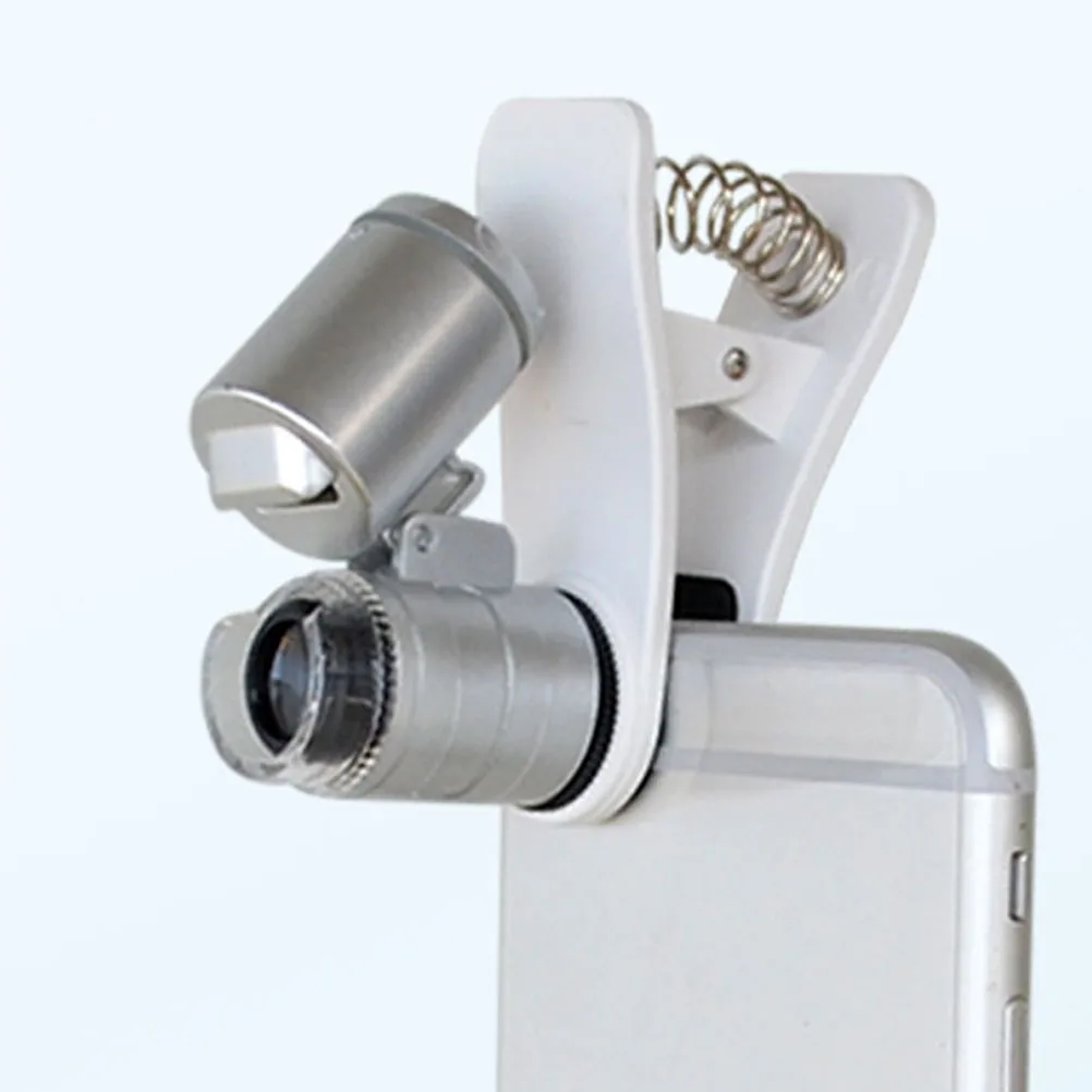 

60X LED Microscope Magnifier Bright Light for Circuit Board Coin Jewelry UV Compact Pocket Size