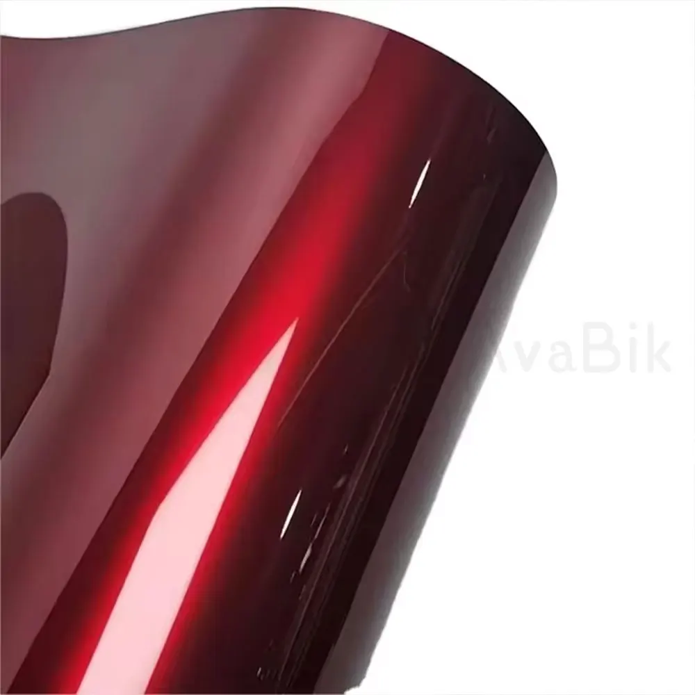 30 سنتيمتر قسط PET عالية اللمعان السائل لامع التنين الدم الأحمر الفينيل التفاف فيلم سيارة دراجة نارية الهواء الإصدار سيارة تغيير لون الفيلم