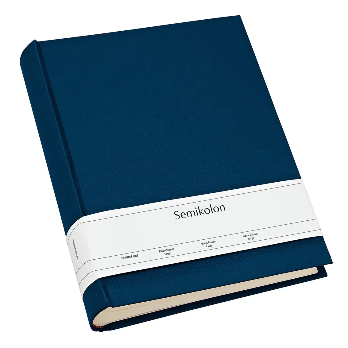 Classic Large Photo Album, 130 Cream Pages, Marine, Customized