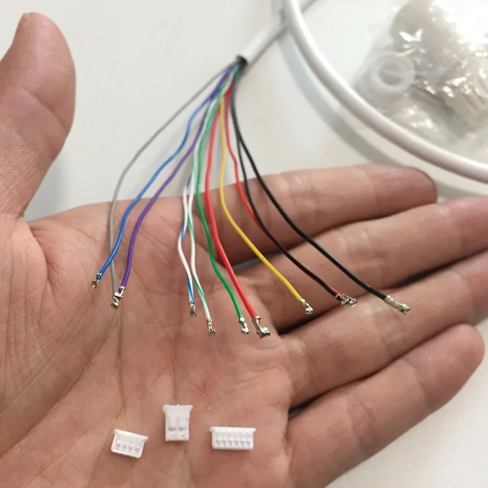 CCTV POE IP Network Camera modulo PCB cavo di alimentazione Video 65cm di lunghezza RJ45 connettori femmina con terminali cavo impermeabile